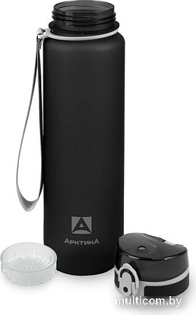 Бутылка для воды Арктика 720-1000-BKM 1л (черный)