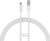 Кабель Baseus Explorer Series Fast Charging Cable Auto Power-Off For Overheating 100W USB Type-C - USB Type-C (1 м, белый)