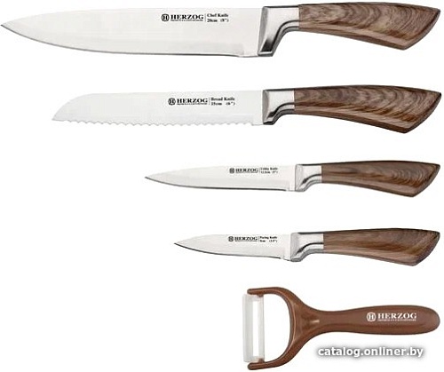 Набор ножей Mercury Haus Herzog HR-SND4W-BRN