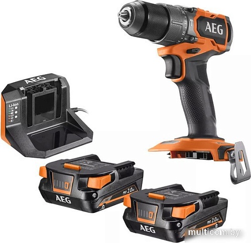 Ударная дрель-шуруповерт AEG Powertools BSB 18SBL2-202C 4935480058 (с 2-мя АКБ, кейс)