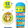 Интерактивная игрушка Азбукварик Микрофон караоке с мультяшками 4630014080062