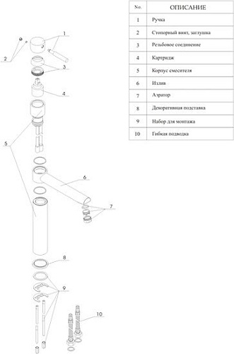 Смеситель Wasserkraft Main 4107