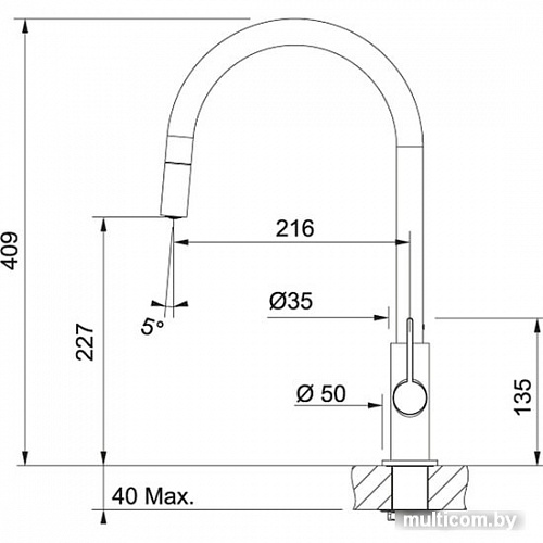 Смеситель Franke Ambient Evo 115.0373.949