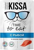 Консервированный корм для кошек Kissa С рыбой в соусе (28x75г)