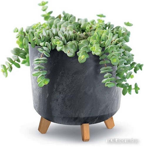 Вазон Prosperplast Gracia Tubus Beton Effect DGTL300LE-S433 (антрацит)