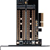 Адаптер для подключения M.2 накопителей Gembird MF-PCIE-NVME-SATA