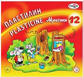 Пластилин Гамма Мультики 280018 (12 цв)