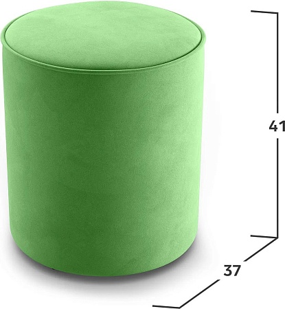 Пуфик Mio Tesoro 132 (зеленый Velutto 31)