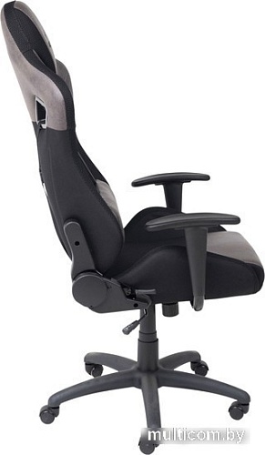 Кресло AksHome Royal (велюр/замша, коричневый/черный)