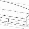 Domus K001 200x90 (венге/дуб молочный)
