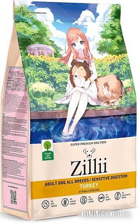 Сухой корм для собак Zillii Adult Dog Sensitive Digestion индейка 800 г 