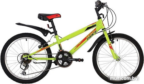 Детский велосипед Novatrack Racer 20 20SH12V.RACER.GN20 (салатовый, 2020)