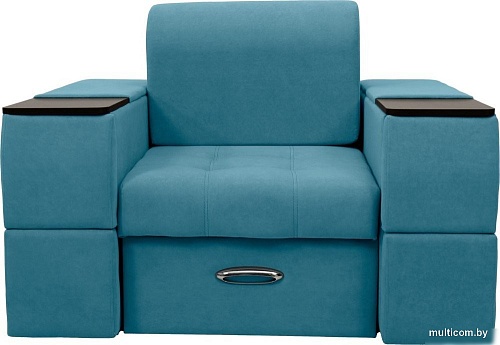 Сириус Лидер-13 ППУ 135x110 (Eva 29 велюр голубой)