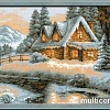 Набор для вышивания Риолис Зимний пейзаж 1080
