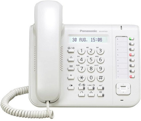 Проводной телефон Panasonic KX-NT551 White