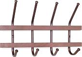 Набор крючков для одежды Sheffilton SHT-WH11 963116 (темный орех/медный металлик)