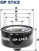 Масляный фильтр Filtron OP 574/2