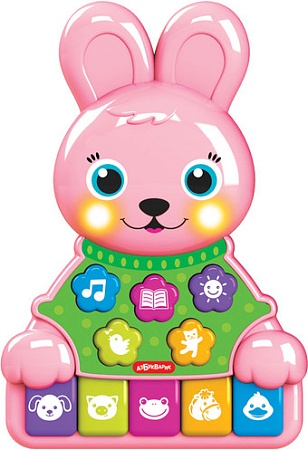 Развивающая игрушка Азбукварик Музыкальные зверята Зайчик 2524