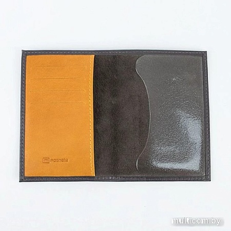 Обложка для паспорта Poshete 604-117LG-TYL (серый)