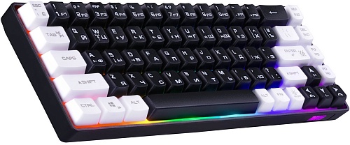 Клавиатура Defender Aris GK-349 (черный/белый)