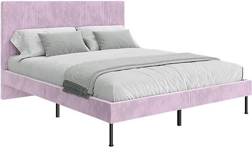 Кровать НК-Мебель Novel 160x200 26011194 (велюр пыльно-розовый)