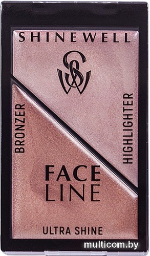 Скульптор Shinewell хайлайтер и бронзер для лица №3