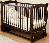 Классическая детская кроватка Красная звезда Уралочка С744 (шоколад)