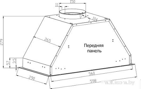 Кухонная вытяжка Evelux Himmel 60 BG