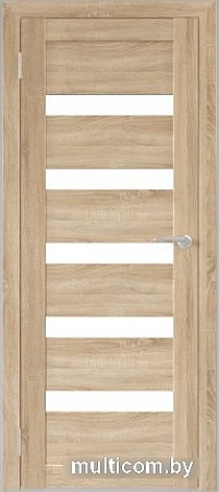 Межкомнатная дверь Юни Бона 03 80x200 (дуб сонома/стекло белое)