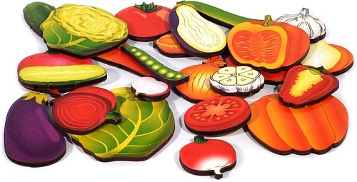 Мозаика/пазл Нескучные игры Овощи. Часть и целое 8017