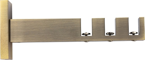 Карниз для штор Sundays Home Флэт Лайн Изи тройной (составной, заглушка, антик, 4 м)