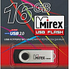 USB Flash Mirex SWIVEL RUBBER BLACK 16GB (13600-FMURUS16)