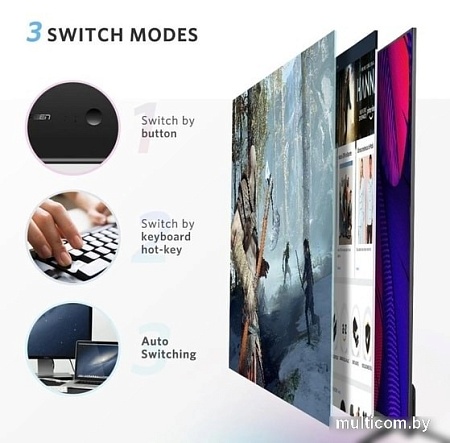 KVM переключатель Ugreen 50744