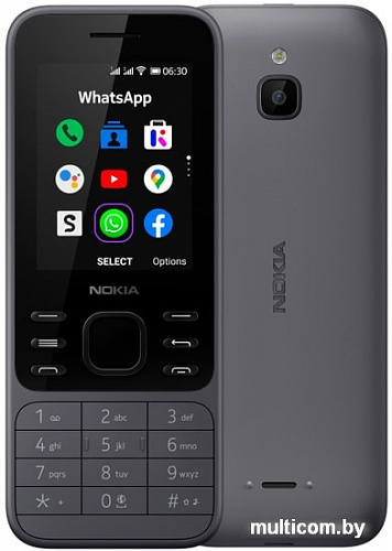 Мобильный телефон Nokia 6300 4G Dual SIM (серый)