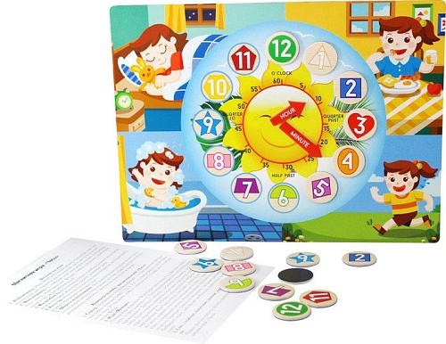 Магнитная доска Десятое королевство Часы 03502