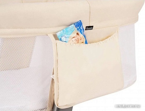 Приставная детская кроватка Nuovita Accanto Bonta (бежевый)