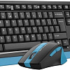 Офисный набор A4Tech Fstyler FG1035 (черный/синий )