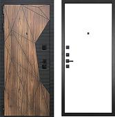 Металлическая дверь Двери Гранит Континент 003 207x96 (коричневый/белый, левый)