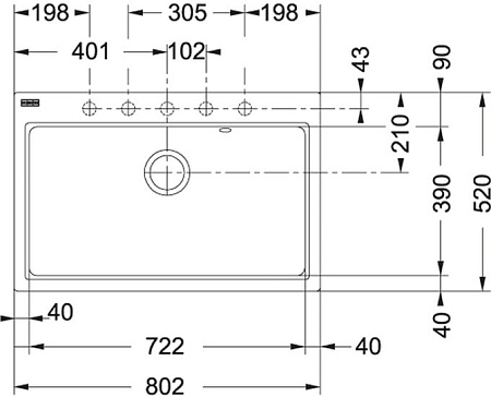 Кухонная мойка Franke Maris FIG 610-80 (белый)
