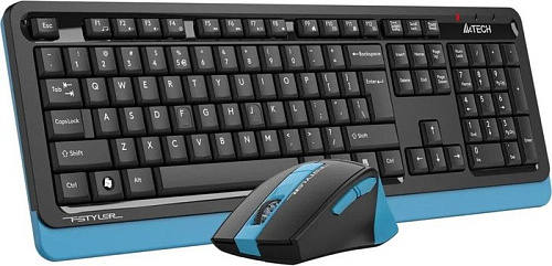 Офисный набор A4Tech Fstyler FG1035 (черный/синий )