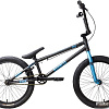 Велосипед Stark Madness BMX 4 2025 (графит матовый/синий металлик/черный)