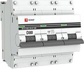 Выключатель автоматический EKF PROxima ВА 47-100 3P 80A (D) 10kA mcb47100-3-80D-pro
