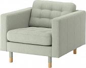 Кресло Ikea Ландскруна 992.697.30 (гуннаред светло-зеленый/дерево)