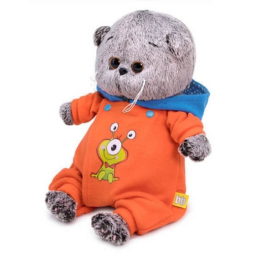 Классическая игрушка BUDI BASA Collection Басик Baby в комбинезоне с монстриком BB-075 20 см