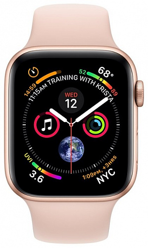 Часы Apple Watch Series 4 GPS + Cellular 44mm Stainless Steel Case with Sport Band