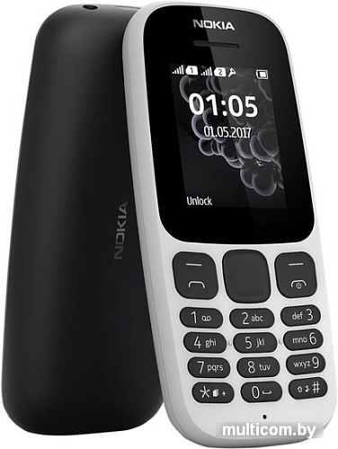 Мобильный телефон Nokia 105 Dual SIM (2017) (белый)