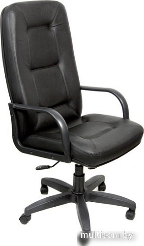 Офисное кресло Деловая обстановка Пилот Стандарт (кожа черный)