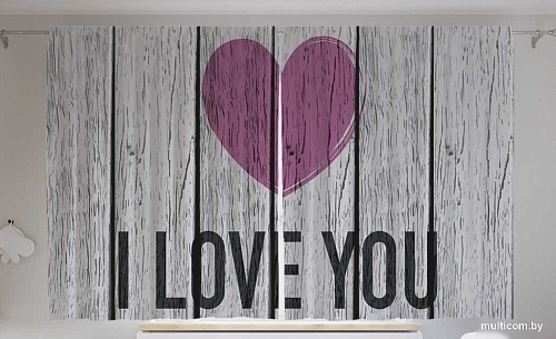 JoyArty Сердце на деревянном фоне p_46203 (145x180)