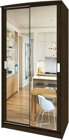 Шкаф-купе Кортекс-мебель Лагуна ШК03-02 (венге)