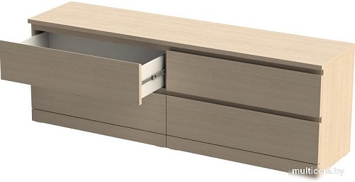 Комод Mio Tesoro Варма 4D (дуб беленый)